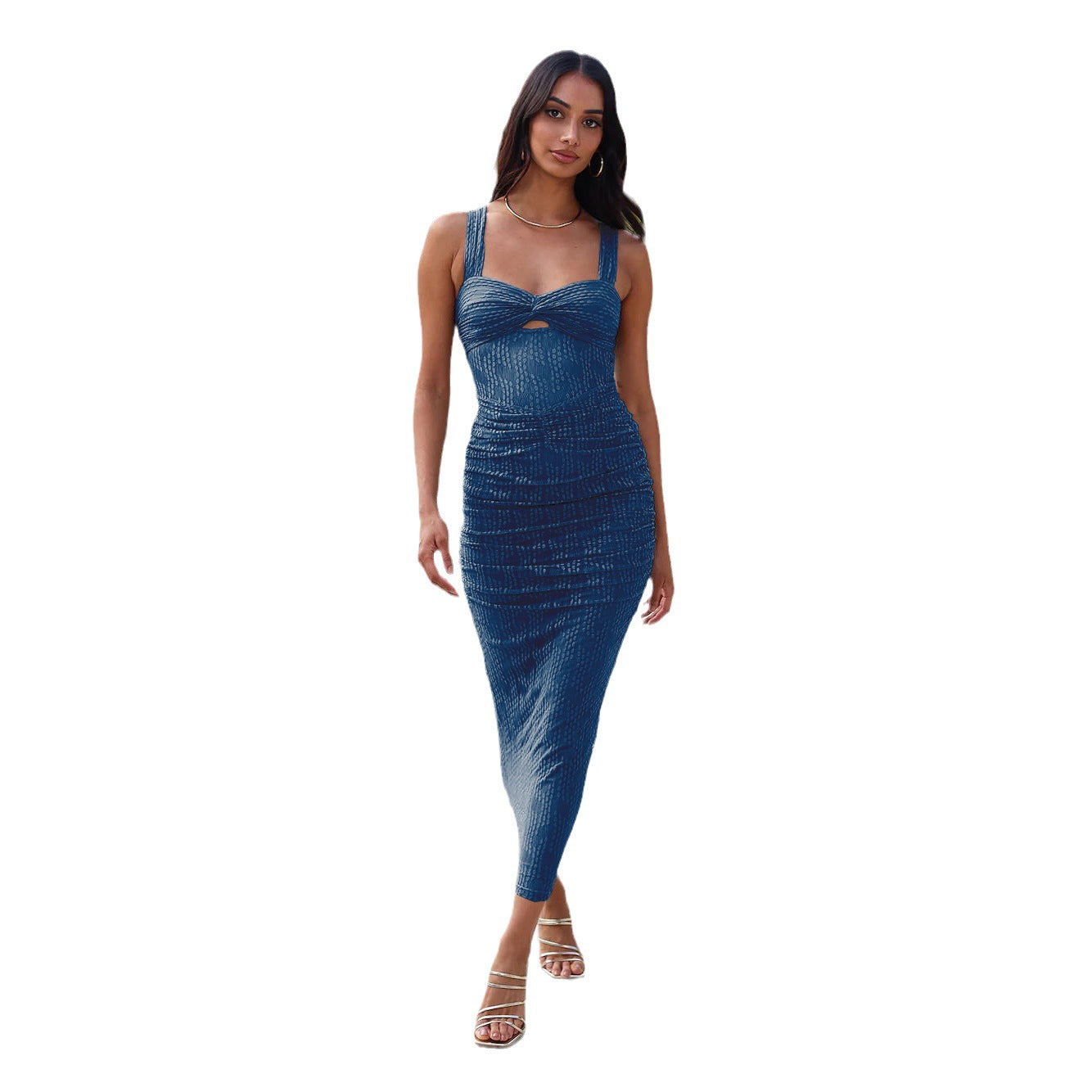 2023 Spring Summer Casual Zipper Dress in Multi Colors