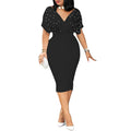 Plus Size Red White Summer Dress with Beading