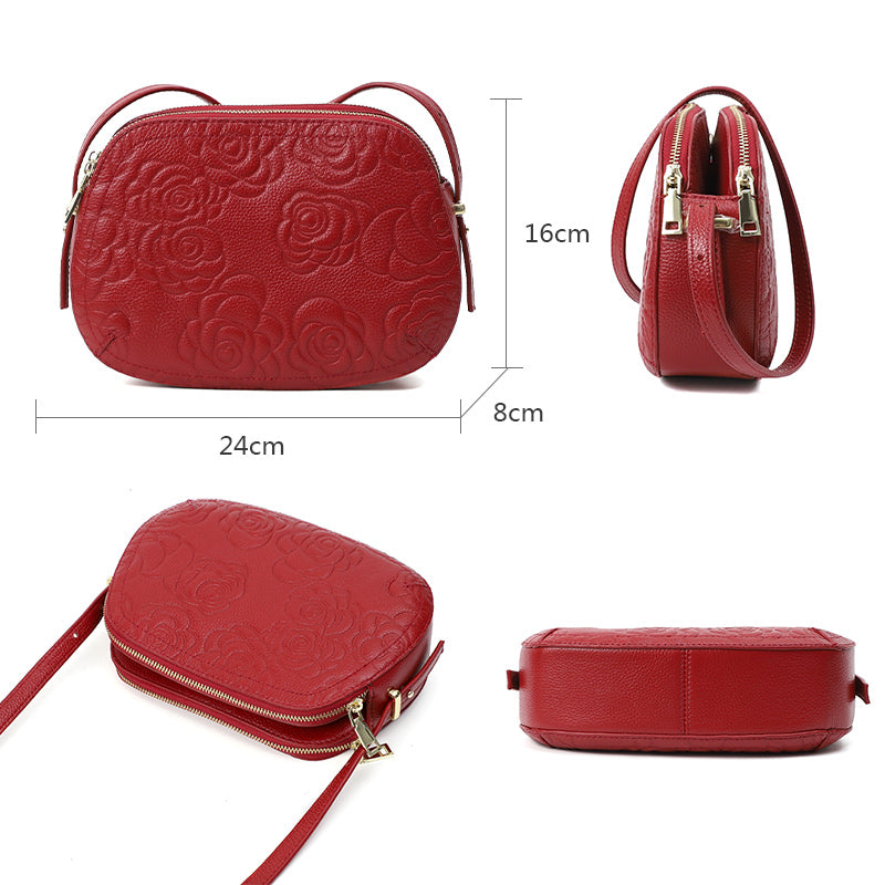 Ladies Luxury Genuine Leather Messenger Tote Bag 2022