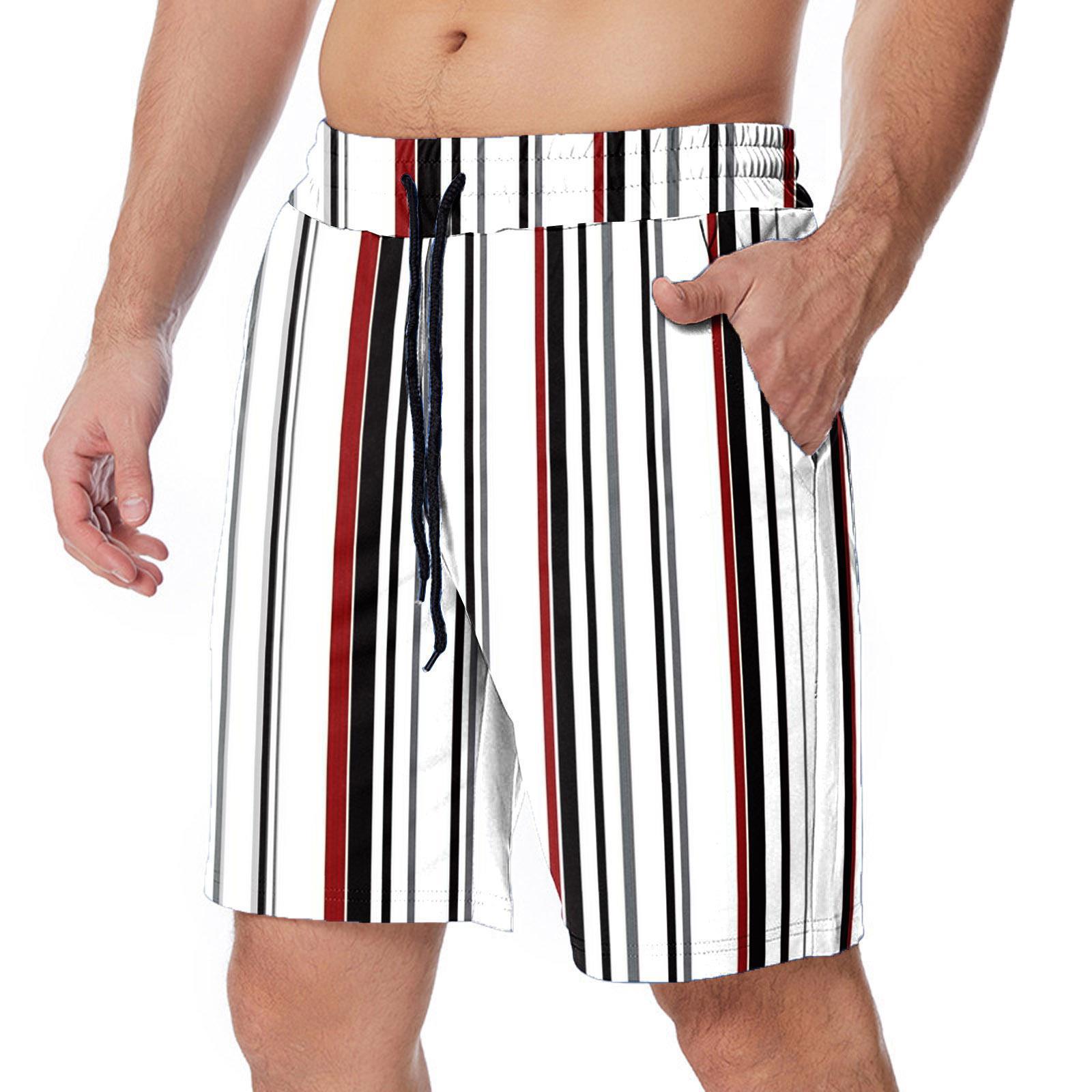 2023 Summer Men's 3D Digital Print Beach Shorts