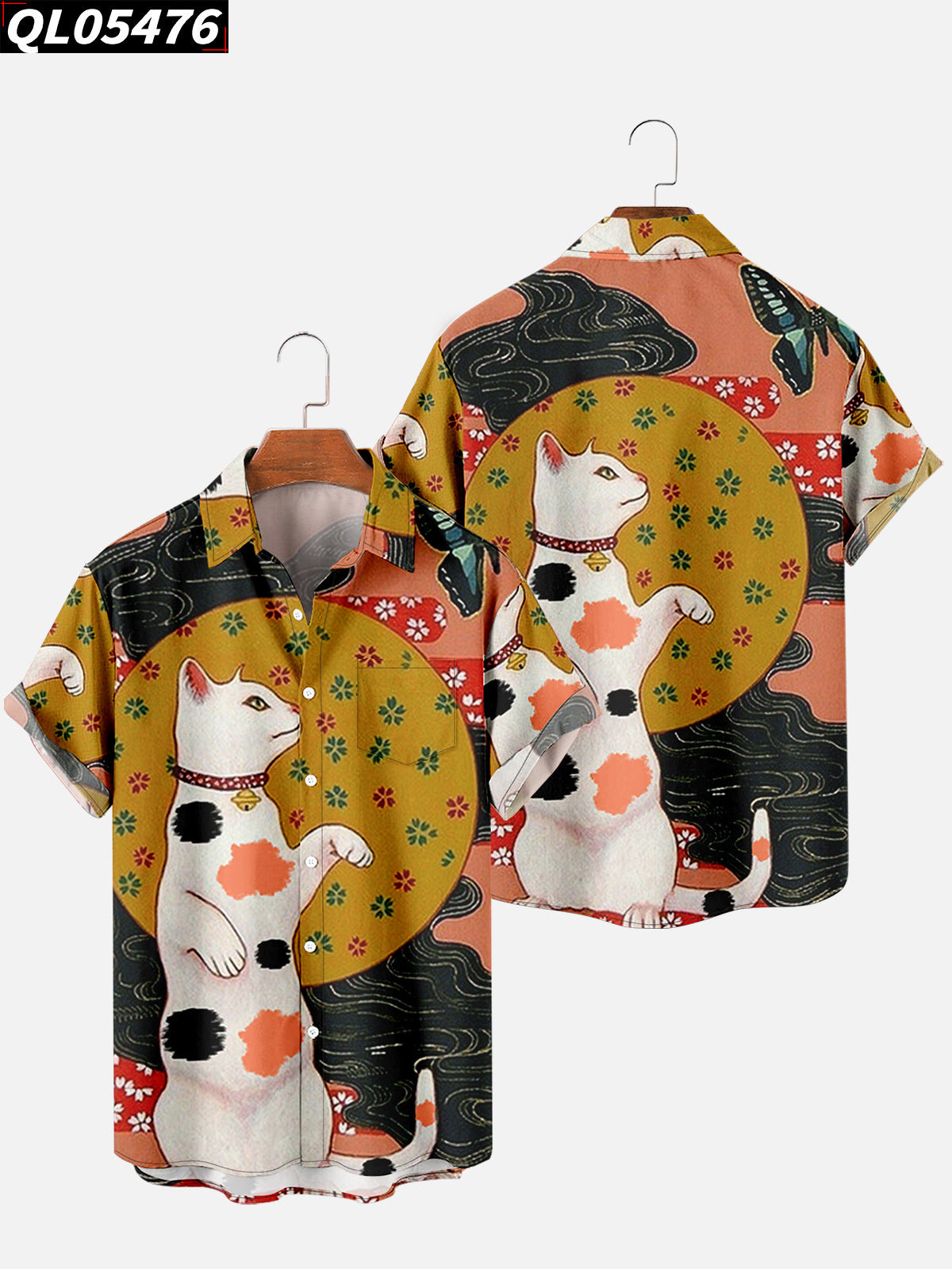 2023 Retro Style Men's Hawaiian Shirt for Summer