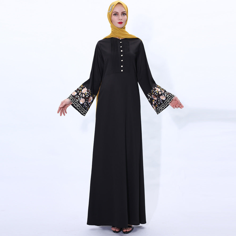 The Vintage Cloche Abaya Bell Sleeve Dress | Evarisluxe