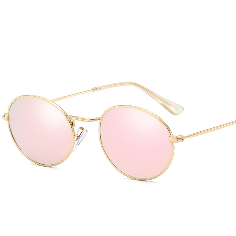 Oval Metal Polarized Sunglasses for Men and Women