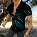 Men's Casual Summer Hawaiian Print Short Sleeve Shirt