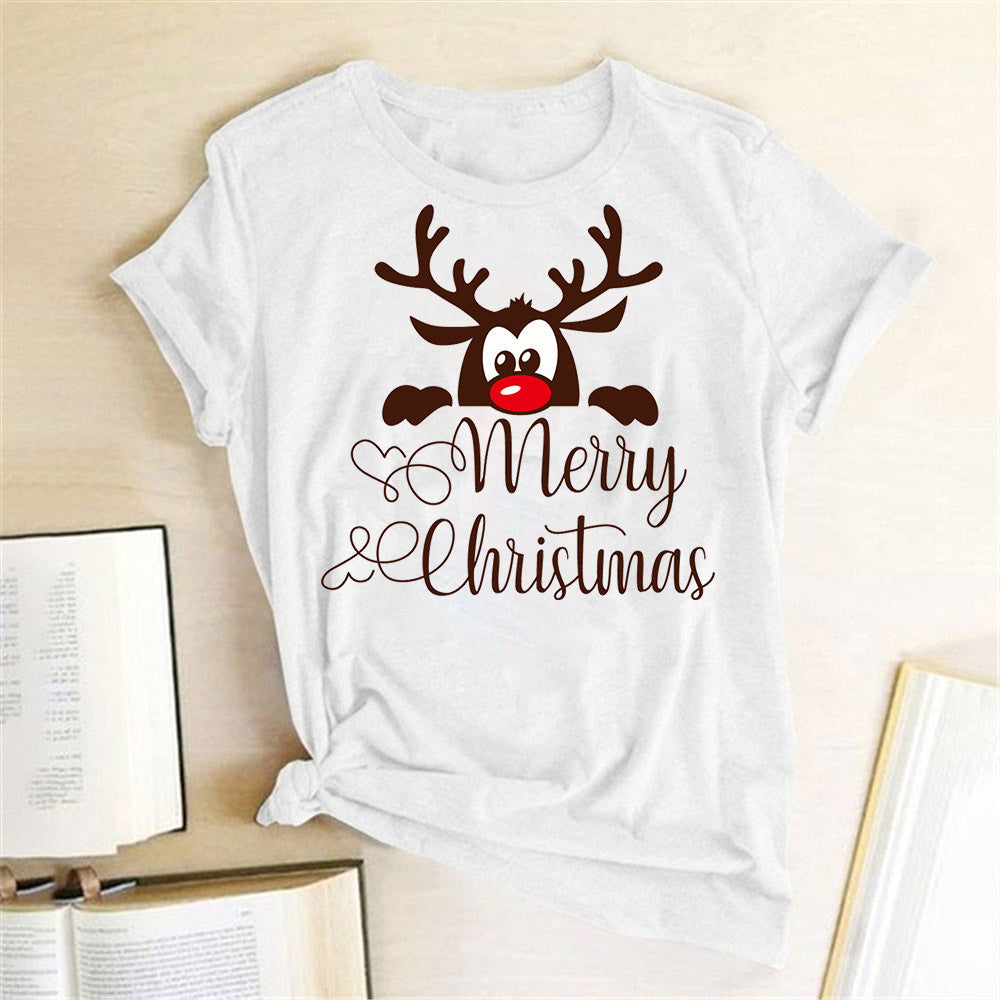 Summer Black Loose Fit Cotton T-Shirt for Women