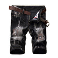 Retro Stretch Ripped Denim Pants for Men