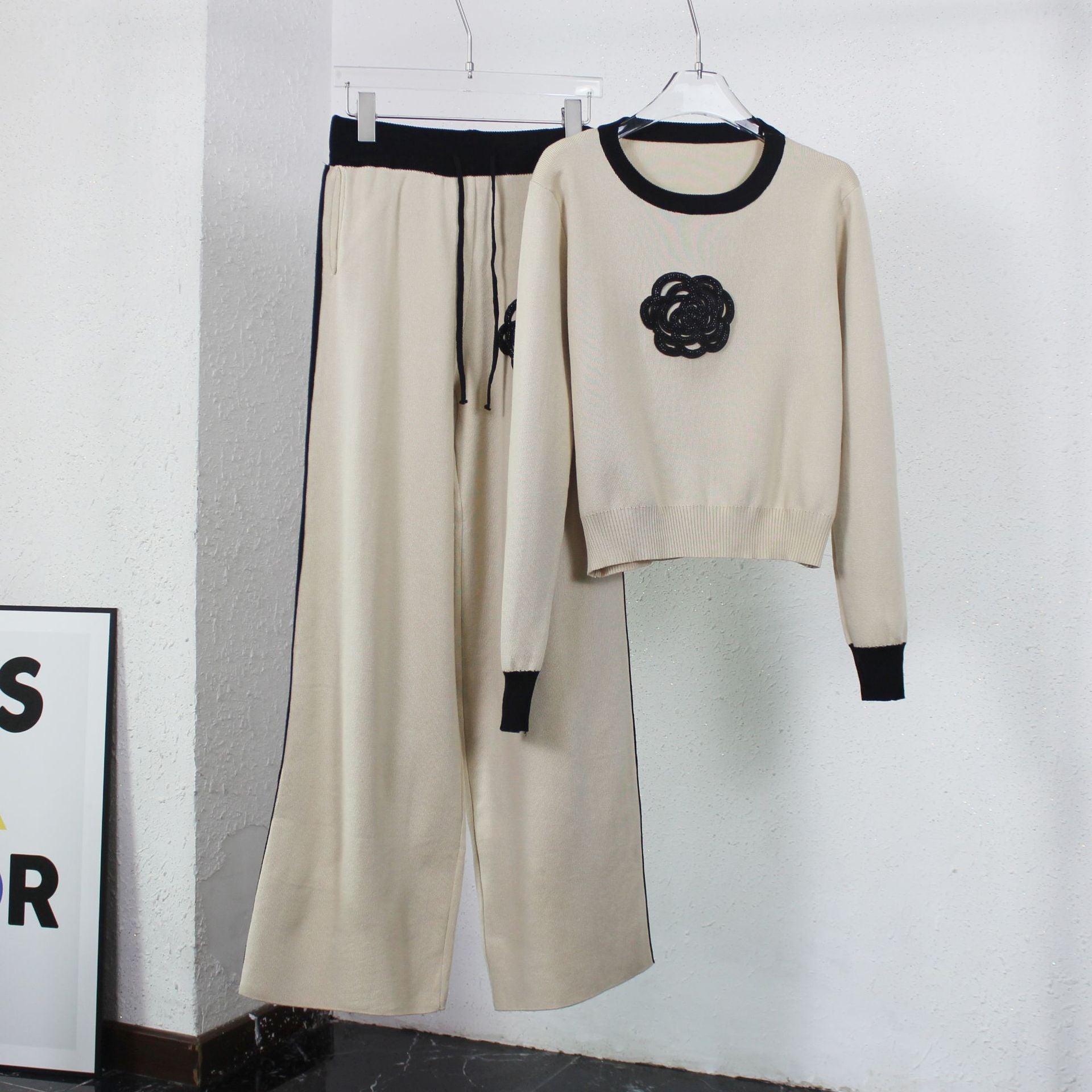 Autumn Winter Two-Piece Sweater Set for Women