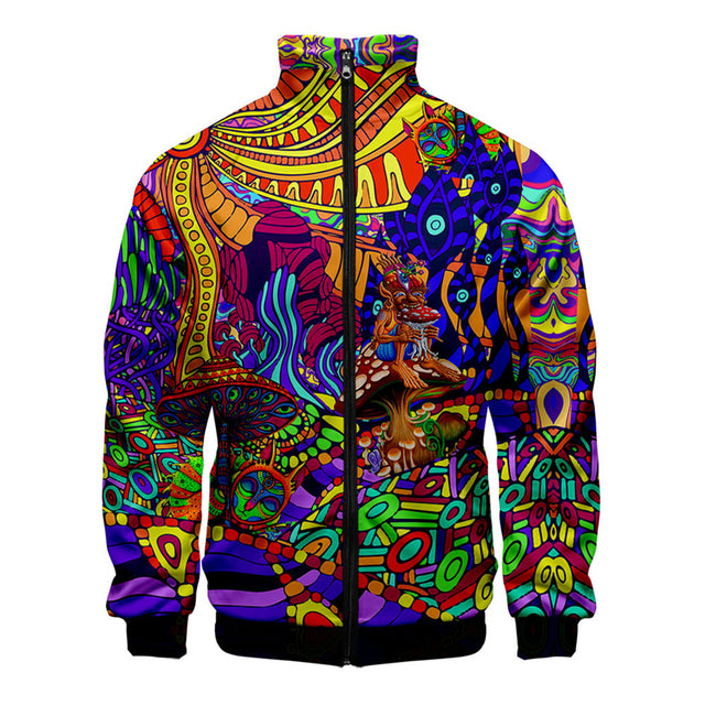 Casual Zip Up Jacket and Long Sleeve Tops for Men/Women