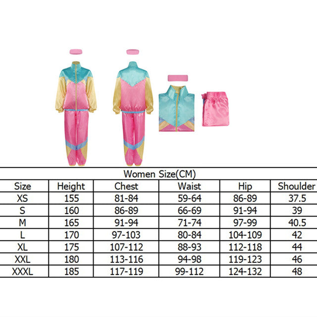 80s 90s Vintage Colorful Jacket for Women Cosplay Outfit