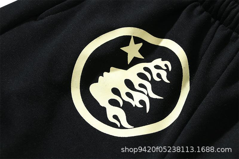 2024 Summer H@ellstar Logo Print Casual Shorts