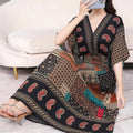Southeast Asia Travel Floral Cotton Dress for Summer