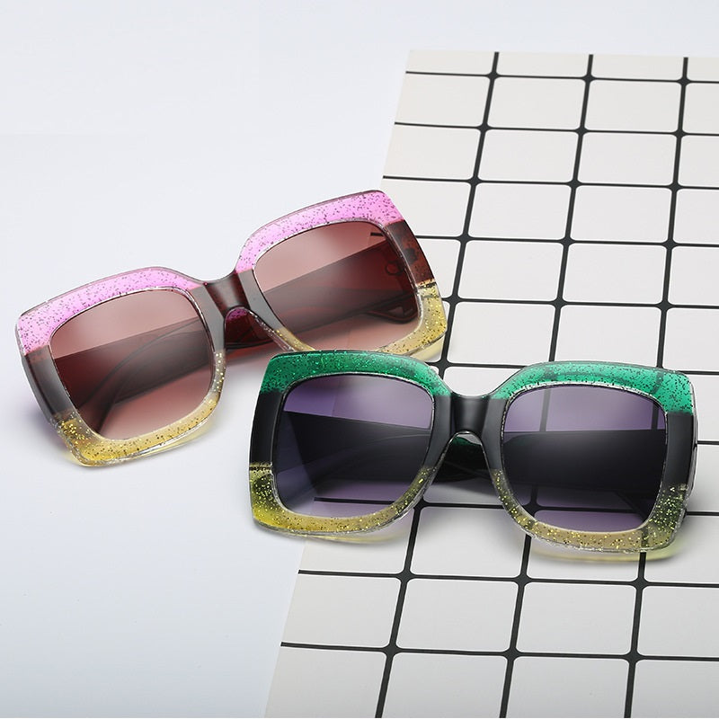 Evarisluxe Tri-Color Frame Sunglasses