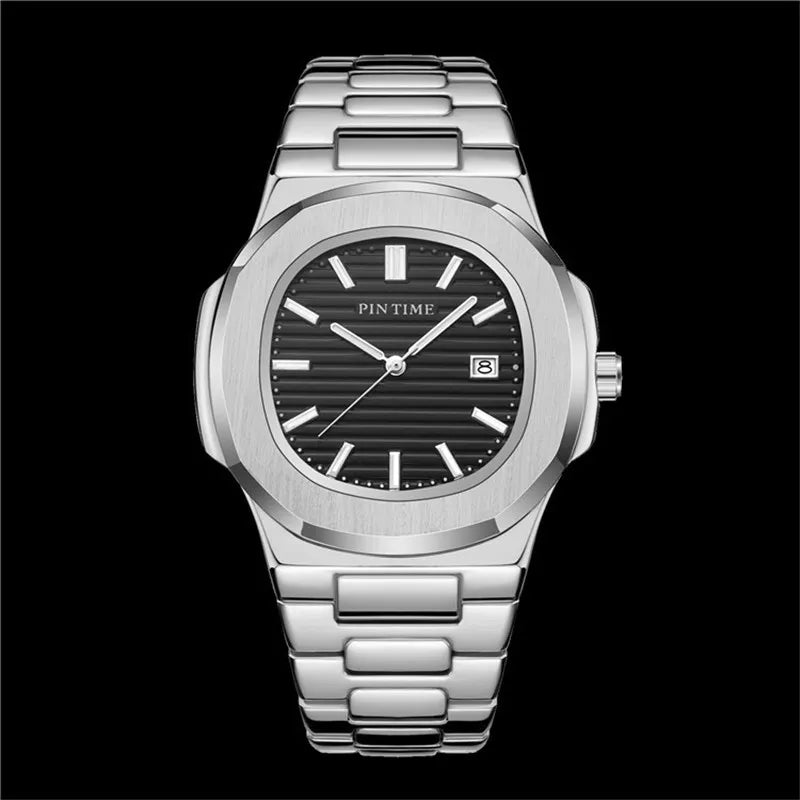 The Calendrier Luminous Steel Band Watch | Evarisluxe