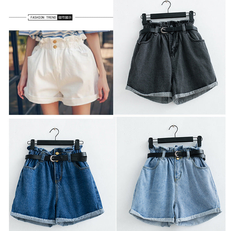 High-Waisted Denim Shorts for Women - Summer Style