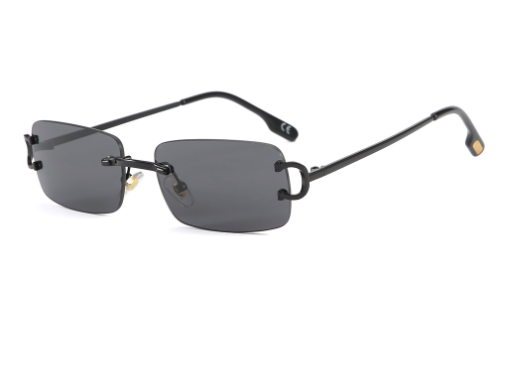 Square Frameless Sunglasses for Women - Trendy Style