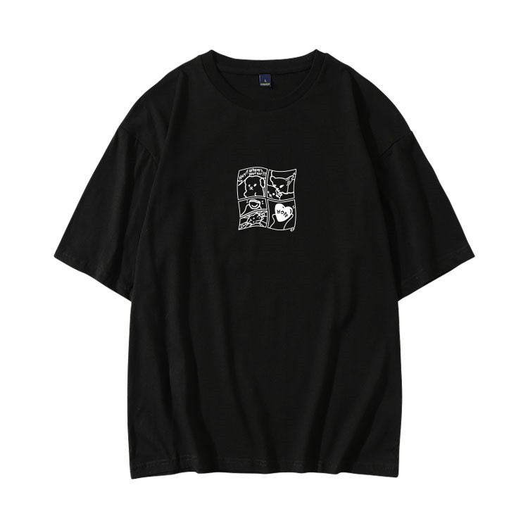 Men's Loose Print Casual T-shirt