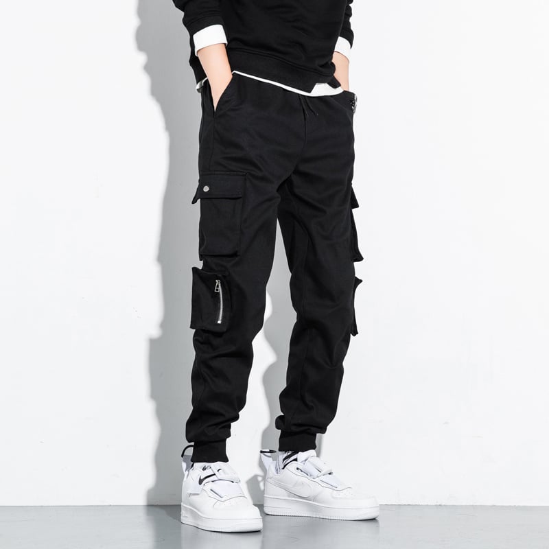 Loose Cotton Cropped Pants for Men with Small Feet