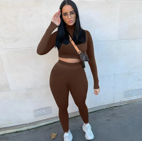 EvarisLuxe Solid Luxe Two-Piece Overall Set