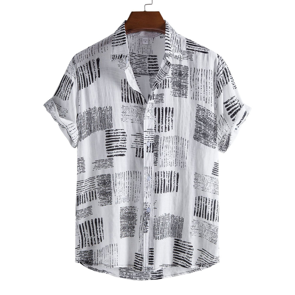 Men's Casual Short Sleeve Floral Shirt - Summer 2024