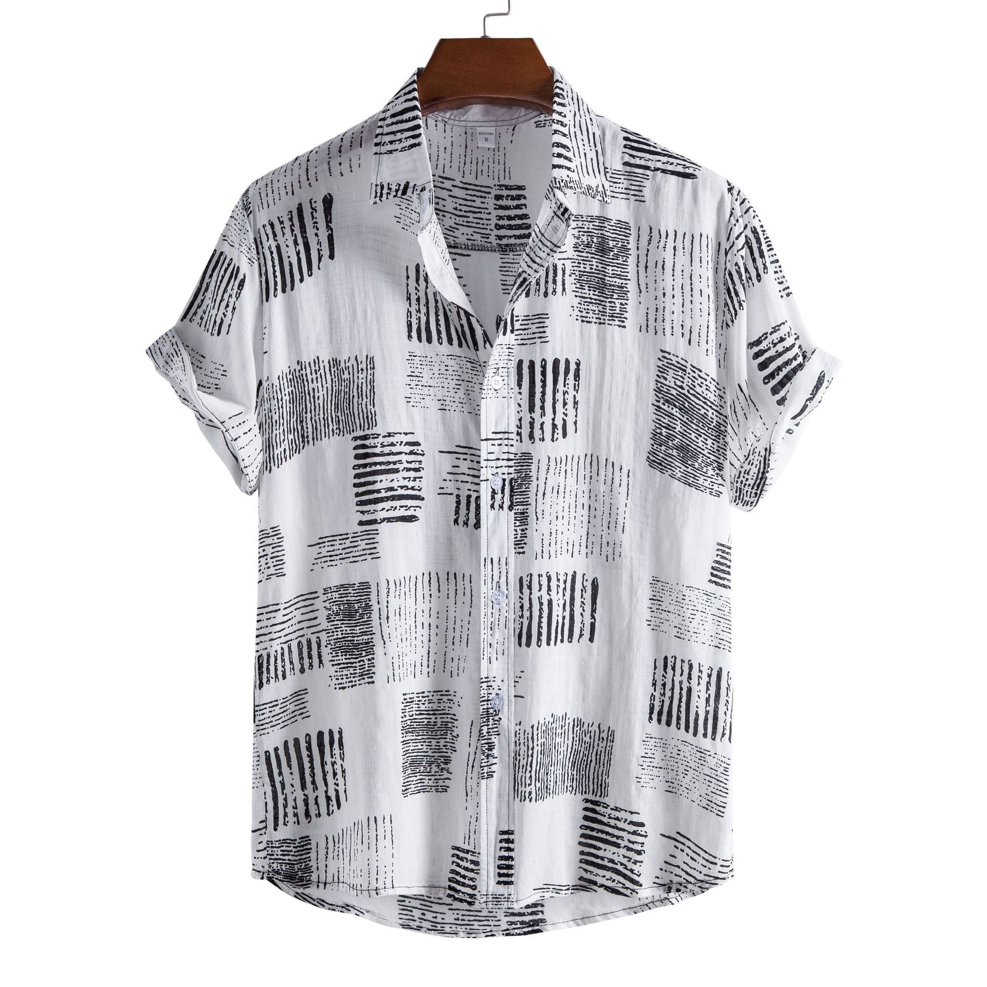 Men's Casual Short Sleeve Floral Shirt - Summer 2024
