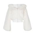 Furry Cropped Faux Fur Coat and Jacket for Women