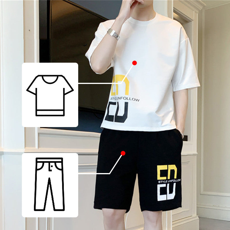 Men's Summer Suit with Short Sleeves