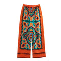European Style Wholesale Spring Summer Top & Printed Pants