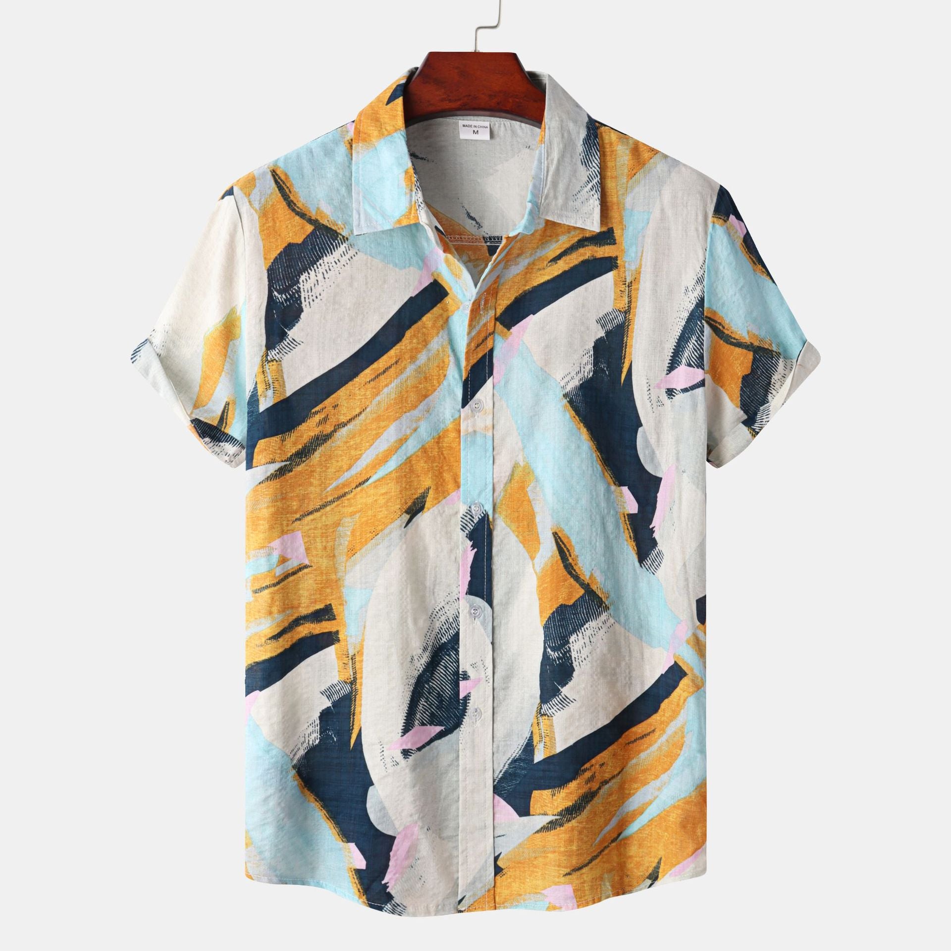 Summer Hawaiian Style Printed Men's Shirt