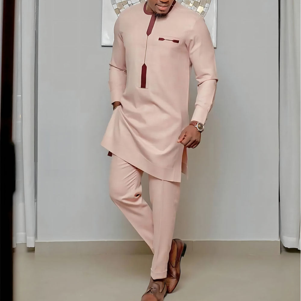African Ethnic Style Men's Casual 2-Piece Set