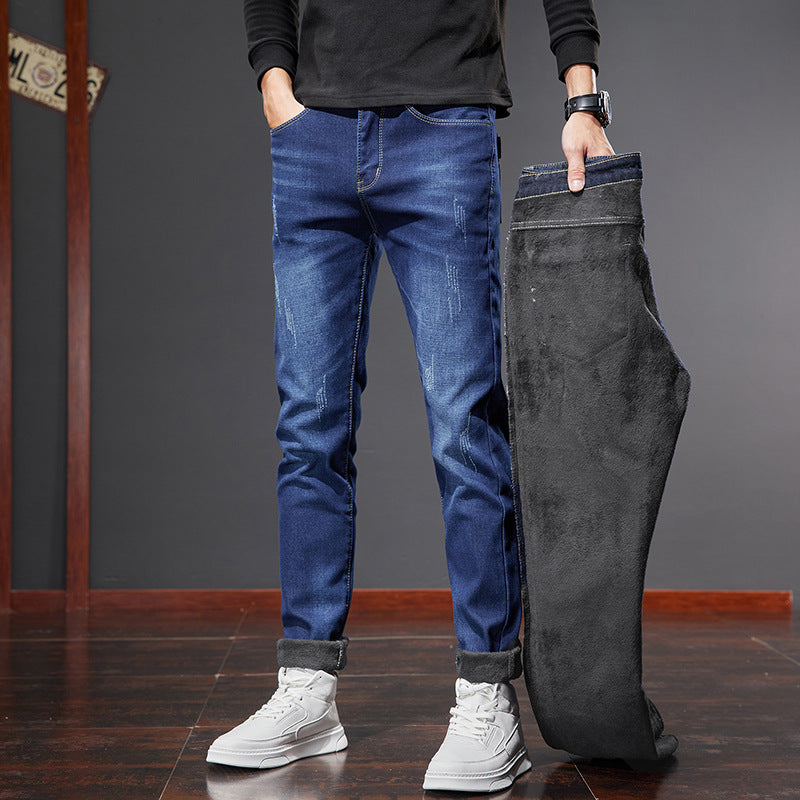 Men's Stretchy Soft Jeans - Slim Fit Casual Trousers