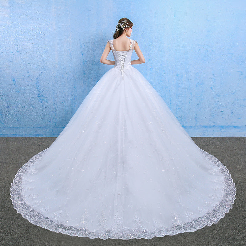 Evarisluxe Étoile Bridal Rhinestone Wedding Gown