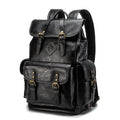 Stylish PU Leather Backpack for Men - Outdoor Travel