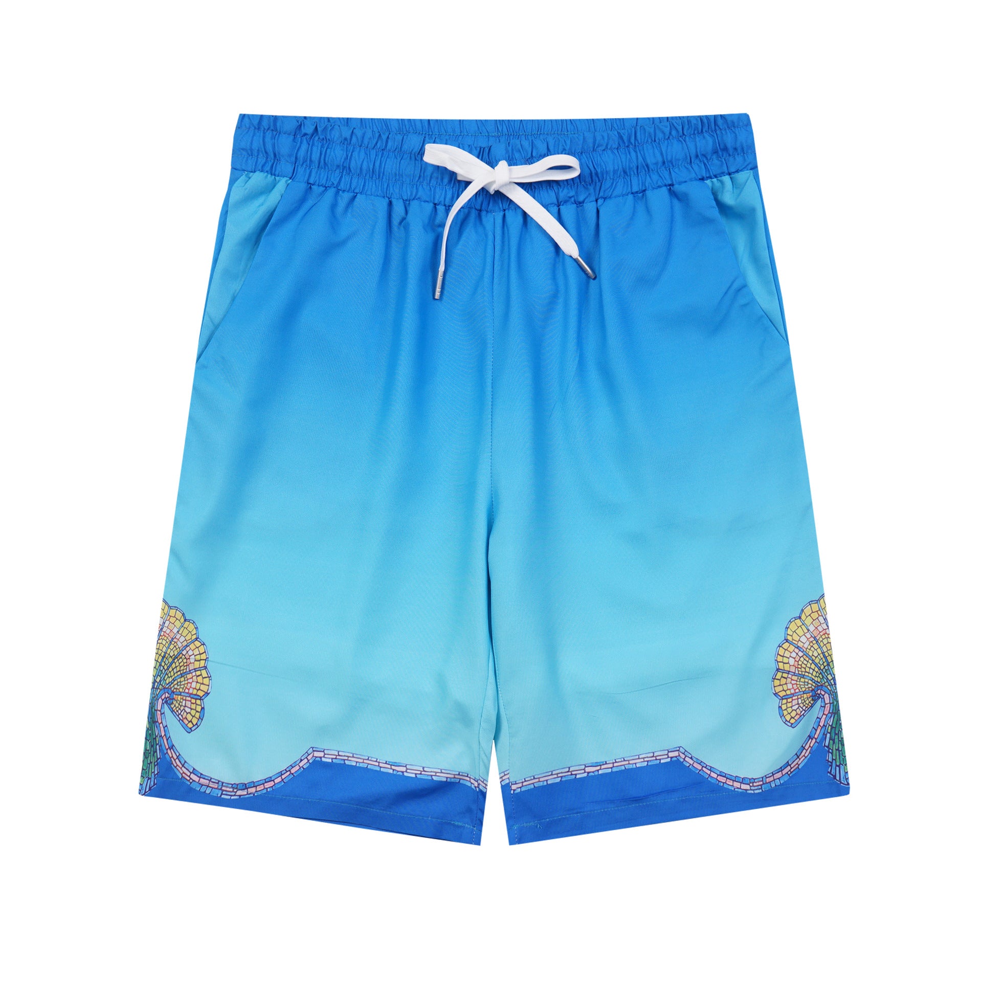 Men's Summer Shirt Set with Printed Beach Shorts