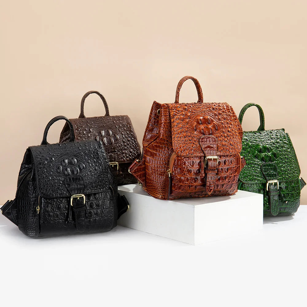 Evarisluxe Vintage Leather Heritage Backpack
