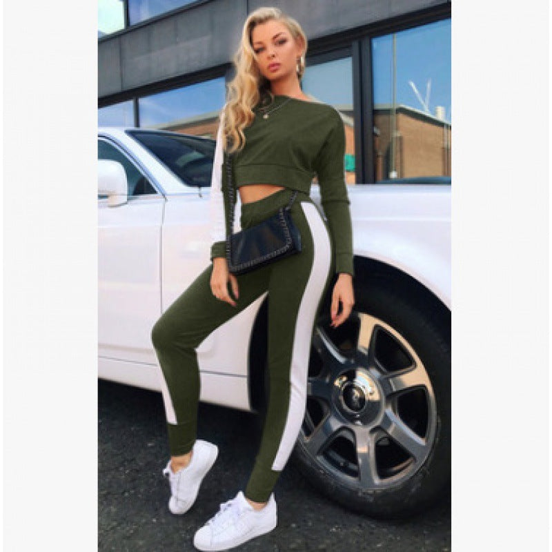 Fashion Women's Sportswear Hoodie Two-Piece Set