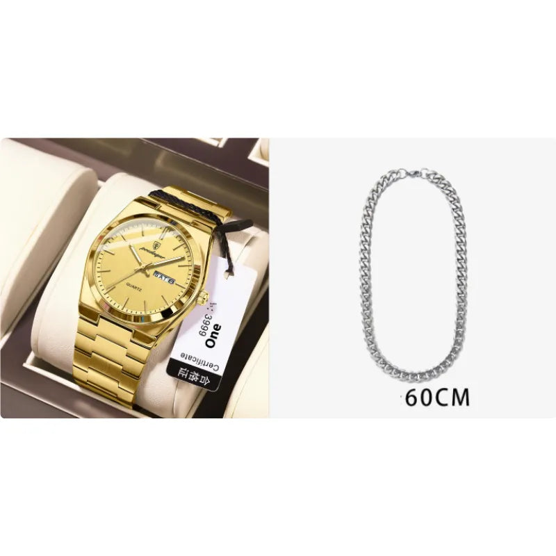 The Aqua Prestige Men's Slim Quartz Watch | Evarisluxe