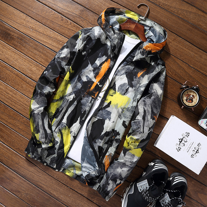 Camouflage Hooded Youth Casual Jacket