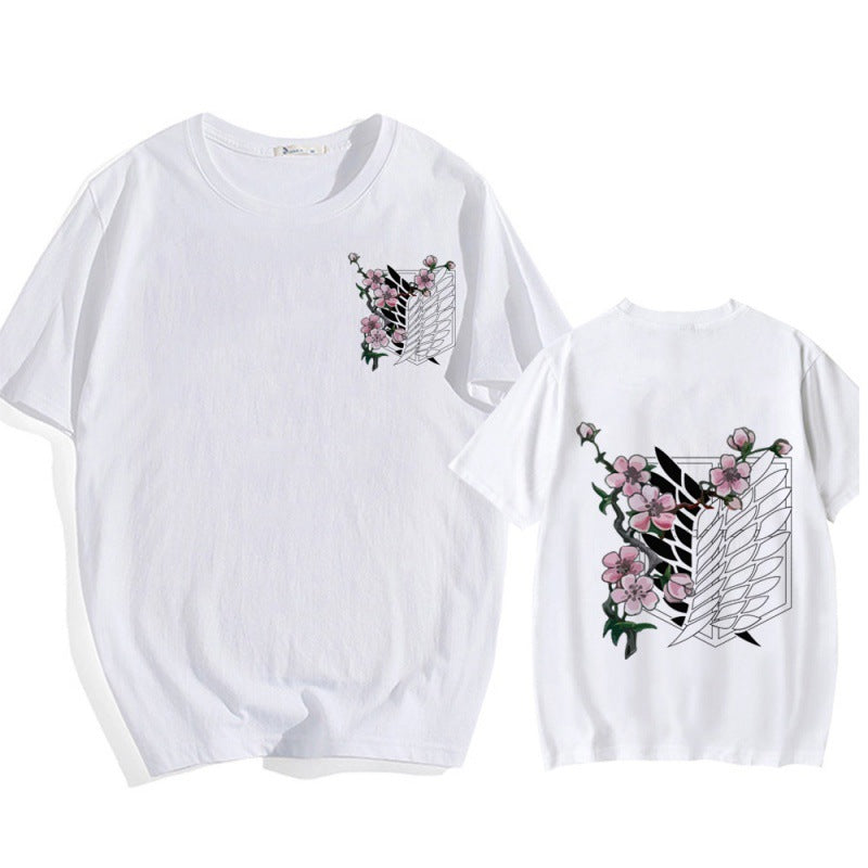 Basic Layering Shirt with Banana Print T-Shirt