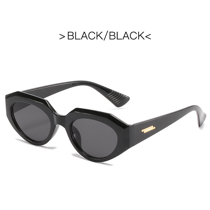 LONSY Cat Eye Sunglasses for Women - Vintage Small Frame