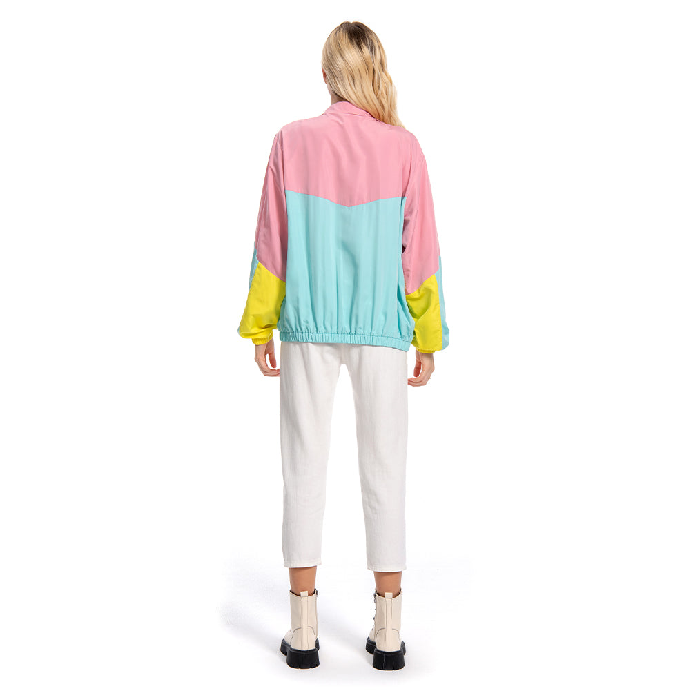 80s 90s Vintage Colorful Jacket for Women Cosplay Outfit
