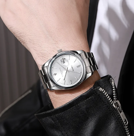 The Mouvement Automatic Steel Watch | Evarisluxe