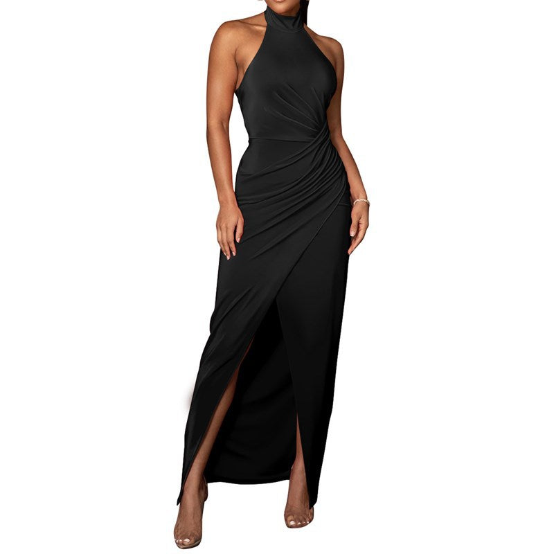 Evarisluxe Pleated Sleeveless Fashion Dress