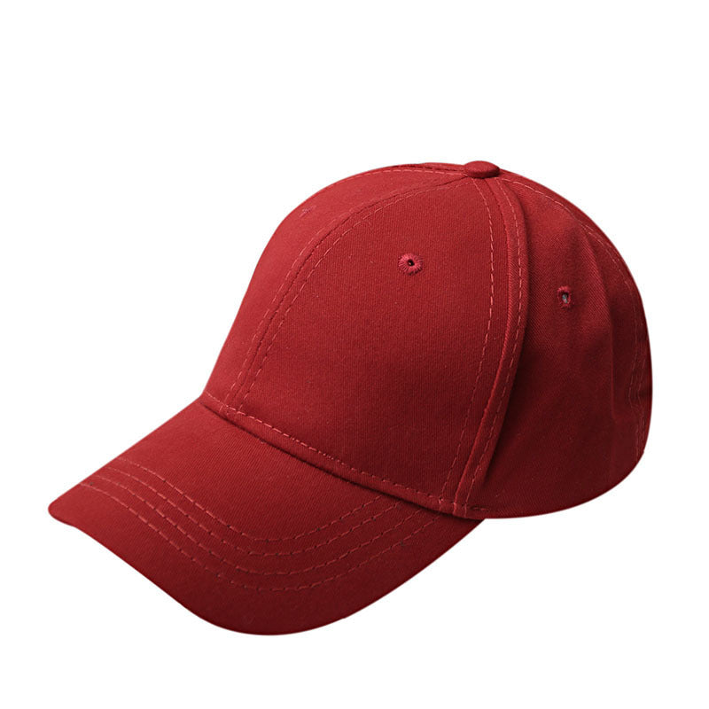 Summer Women's Ponytail Baseball Cap - Solid Color Design