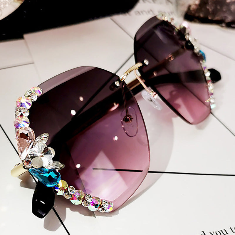 3D Diamond Sunglasses for Women - UV Protection