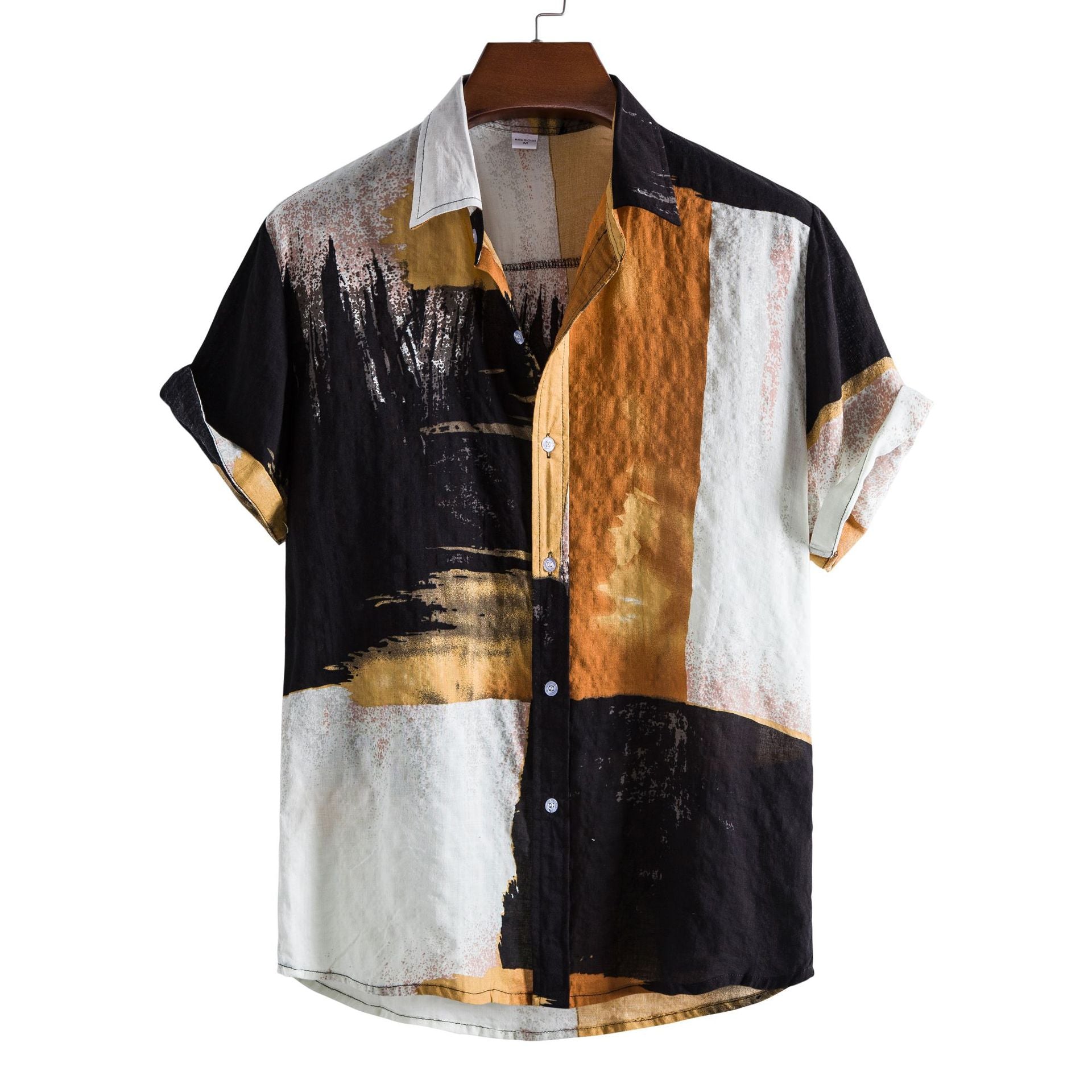 Men's Casual Short Sleeve Floral Shirt - Summer 2024