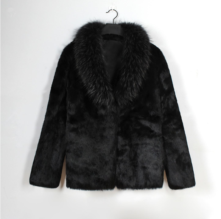 Faux Fur Coat, Leather Jacket, Black Outerwear