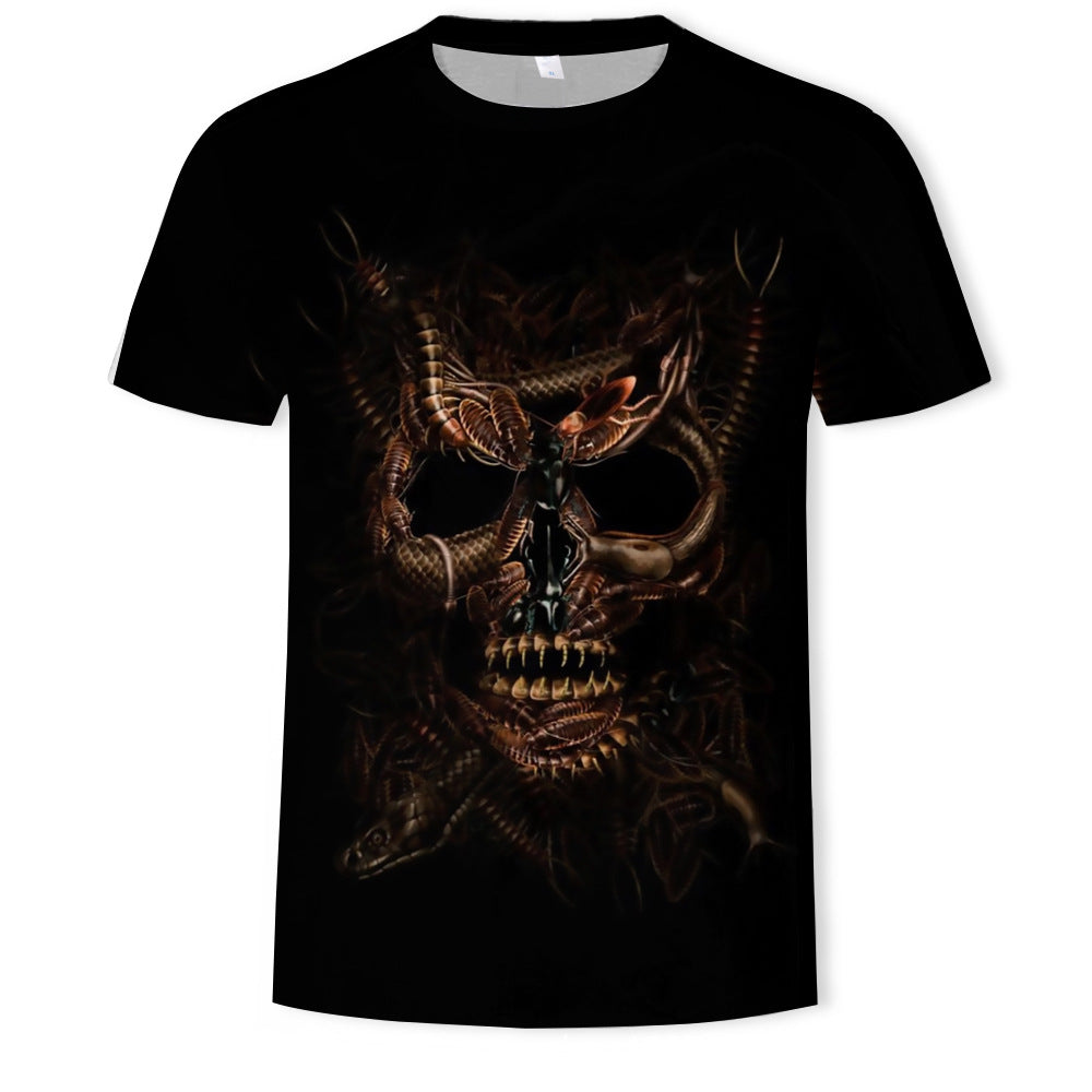 Men's 3D Short Sleeve T-Shirt with Predator Print