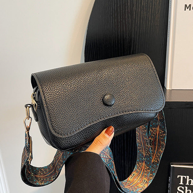 Evarisluxe Cowhide Leather Crossbody Bag