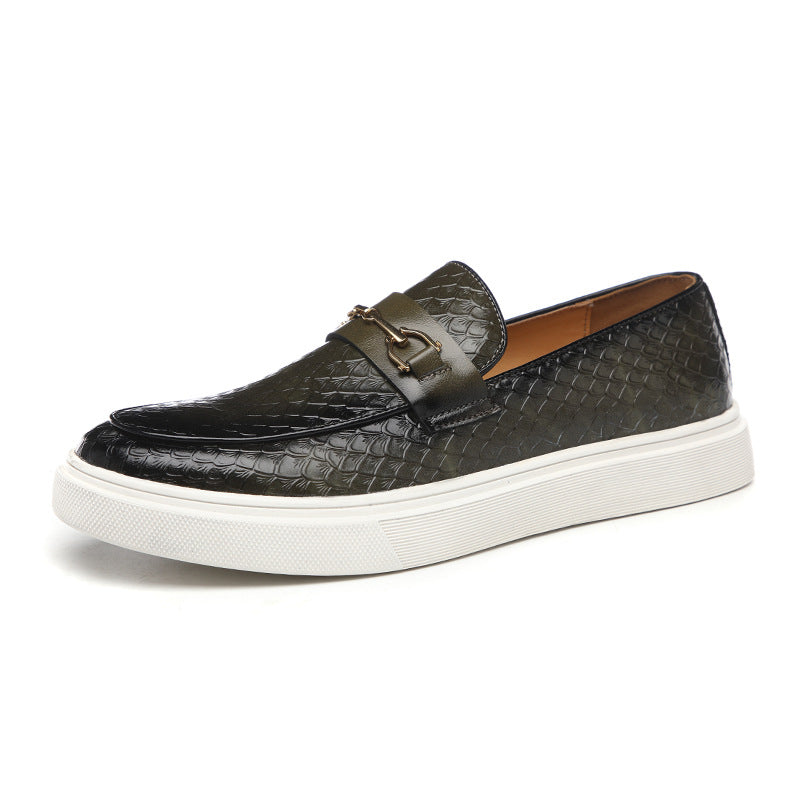 Double Pin Buckle Loafers - British Leather Shoes