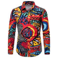3D Printed Long Sleeve Hawaiian Shirt for Men